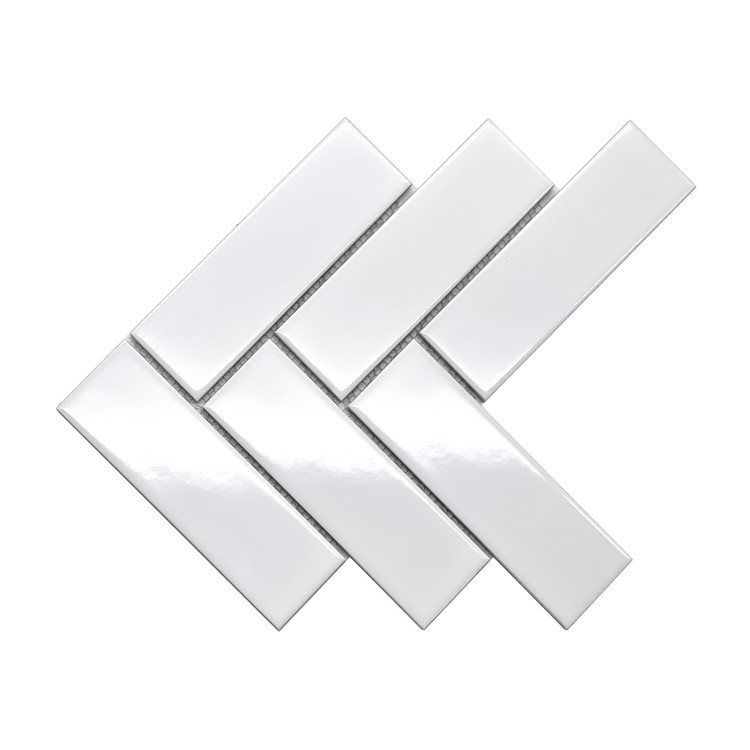 THE GOLD TILE GV445-WHITE モザイクタイル