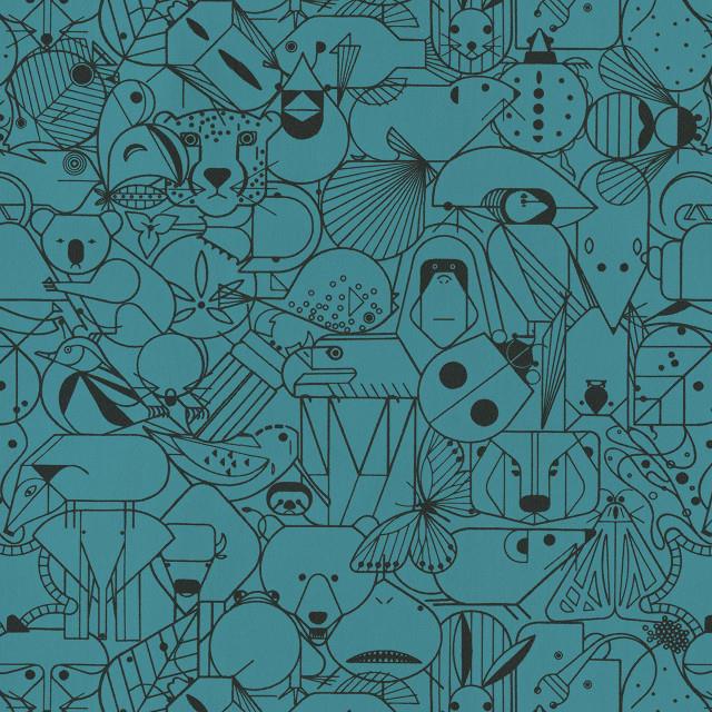Designtex 3043-406 Teal Owl