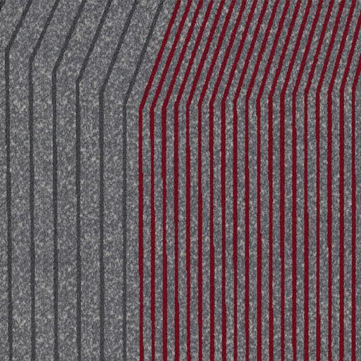 milliken EXPW109-13-153 Grid w Scarlet
