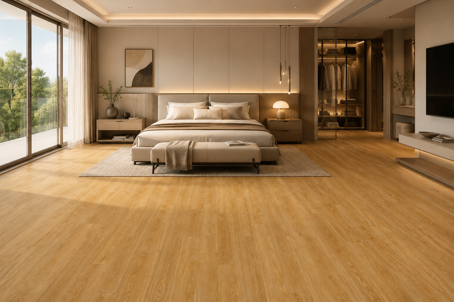 NOX FLOR NPW-6122 Elegant Oak 施工事例 1